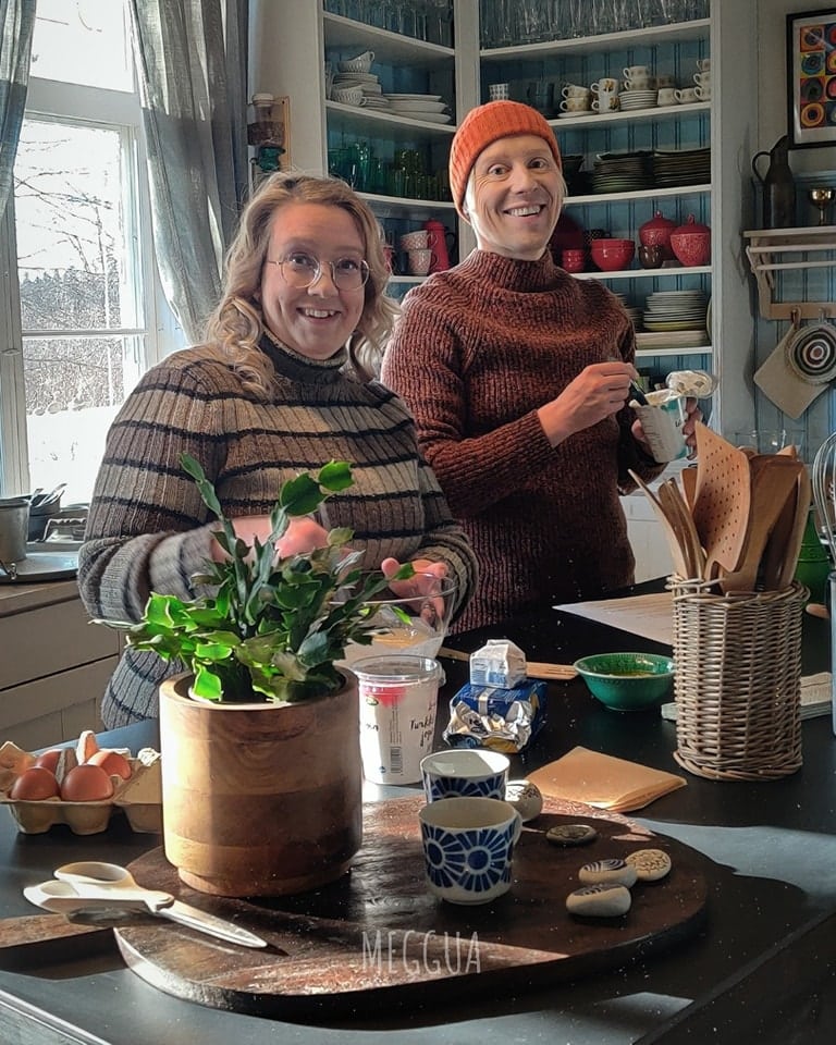 Nicke Aldén ja Kreetta Strömsön keittiössä